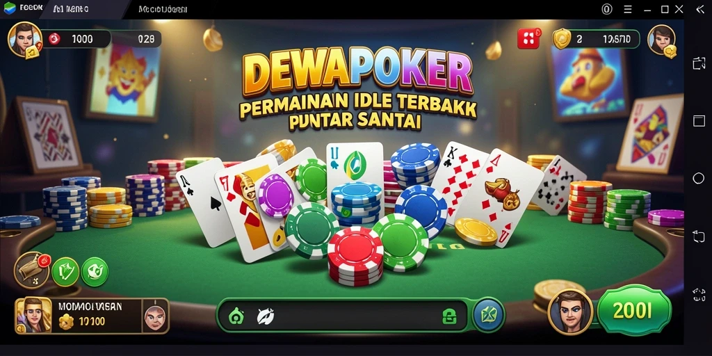 Gameplay DEWAPOKER yang menarik dan santai saat bermain Idle.