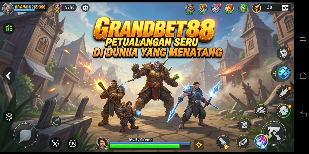 Screenshot gameplay GRANDBET88 menampilkan aksi seru dalam petualangan mendebarkan.