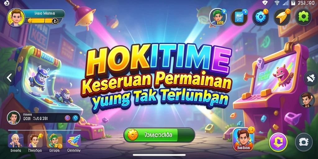 Screenshot utama HOKITIME dengan gameplay seru di level menantang.