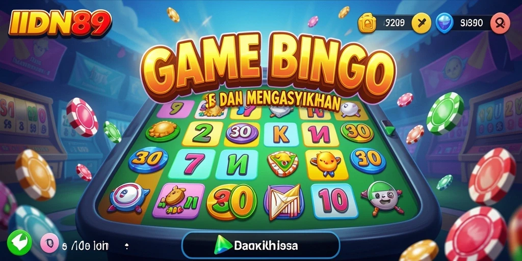 Screenshot gameplay IDN89 yang menunjukkan momen seru bermain Bingo.
