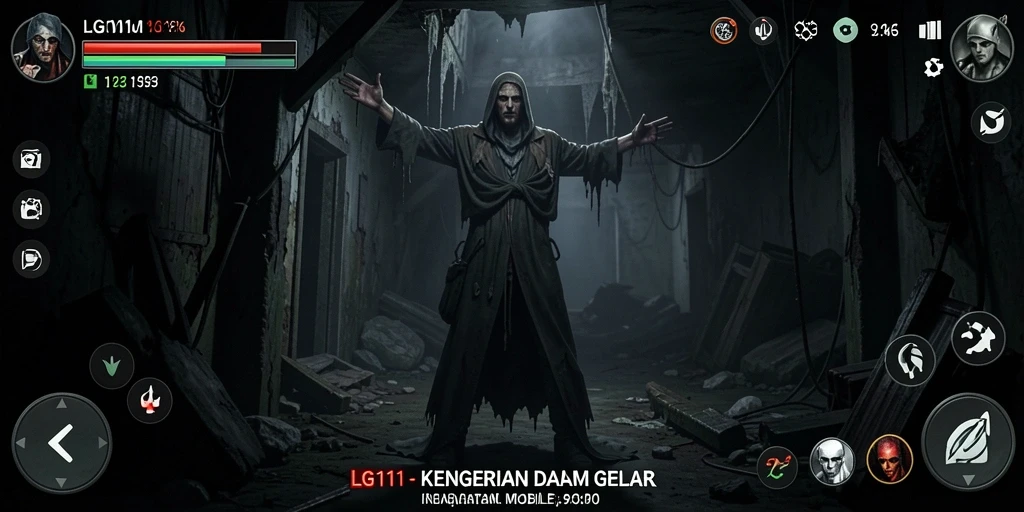 Tangkapan layar LG111 menampilkan suasana mencekam saat menjelajahi kegelapan.