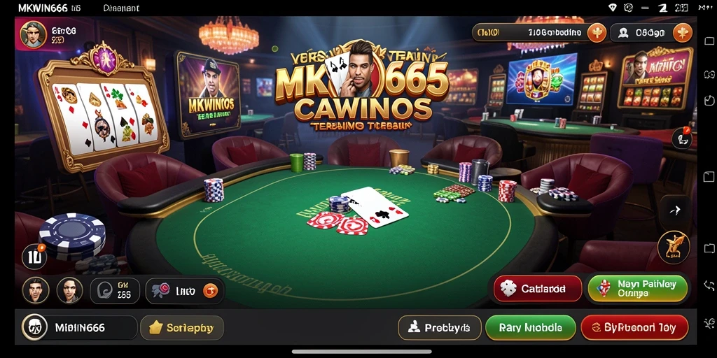 Screenshot gameplay Live Casino MKWIN666 yang menampilkan dealer langsung dan interaksi pemain.
