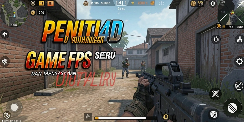Screenshot gameplay yang menampilkan aksi tembak-menembak intens.