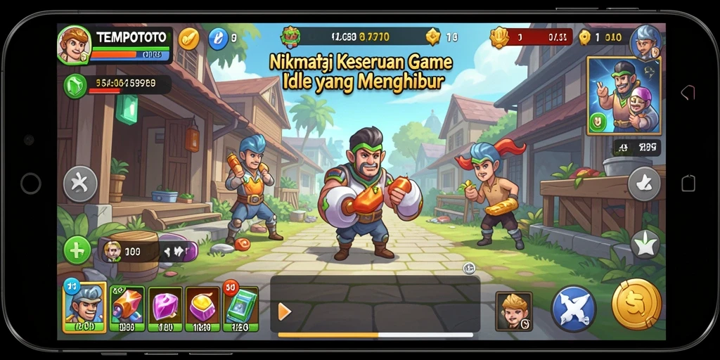 Tampilan gameplay TEMPOTOTO yang menarik dan menghibur.